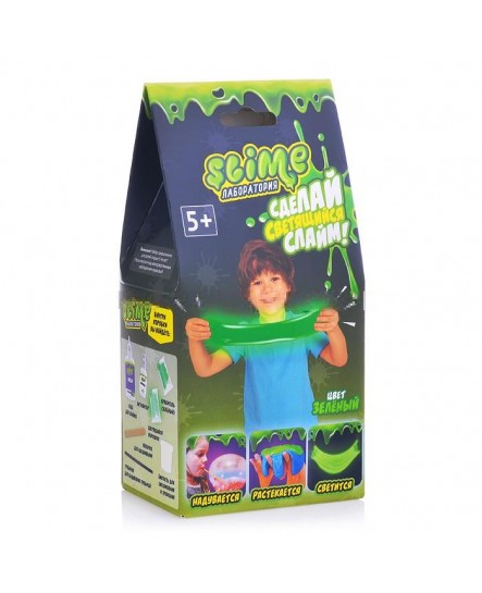 Игрушка ТМ Slime Малый набор для мальчиков Лаборатория, зеленый 100 г